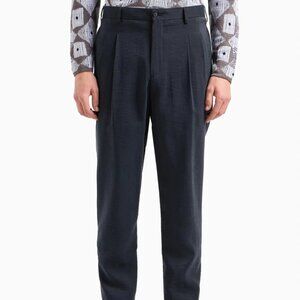 Giorgio Armani Mens Dress Pants twill Black Size W31xL32
